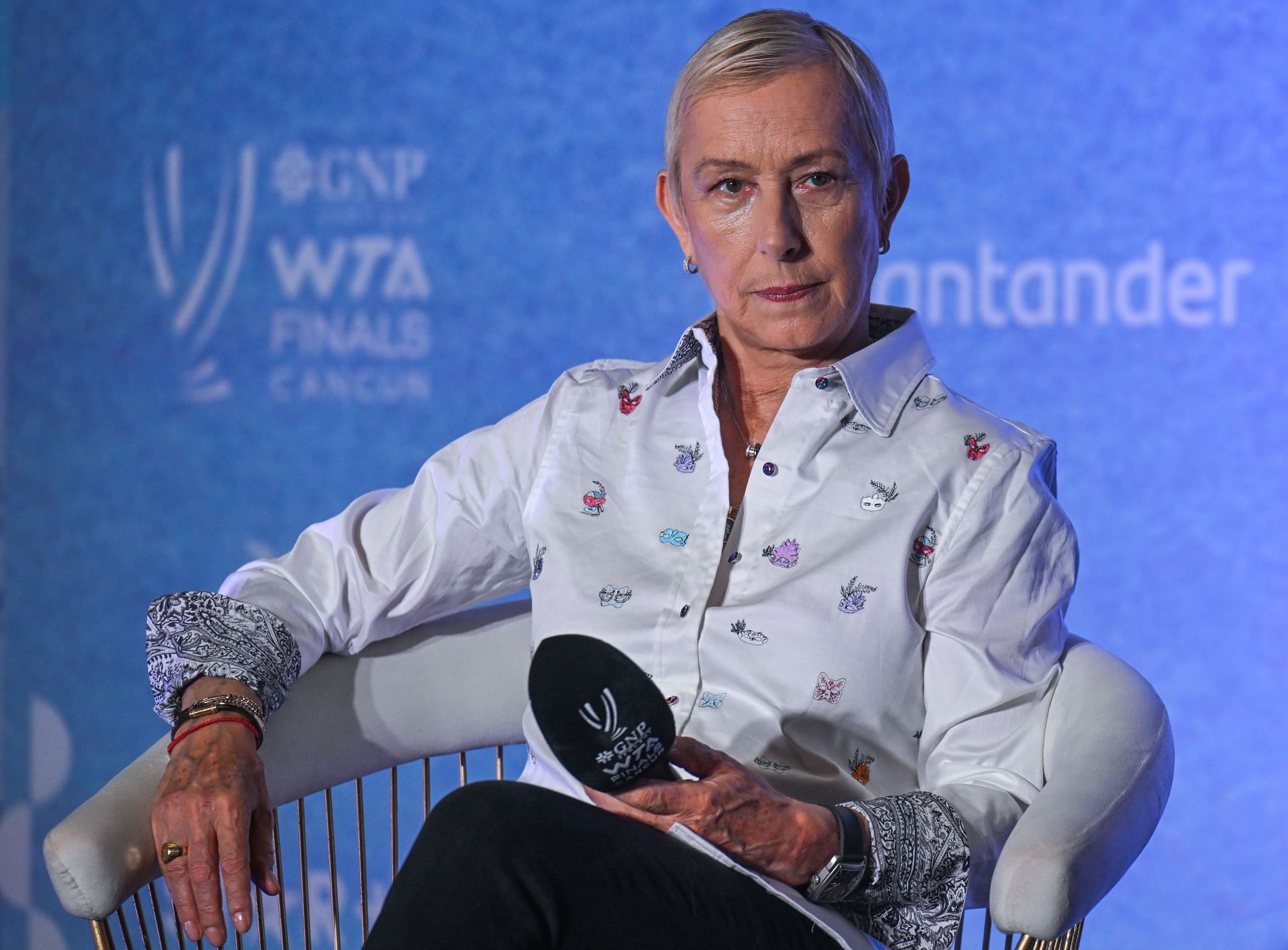 Navratilova at the 2023 WTA Finals - Day 5 - Source: Getty